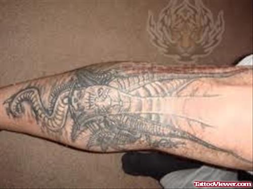 Reptile Tattoo For Arm