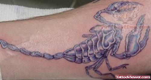 Grey Scorpio Tattoo