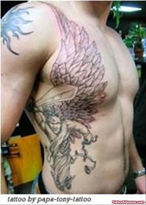 Angel Rib Cage Tattoo