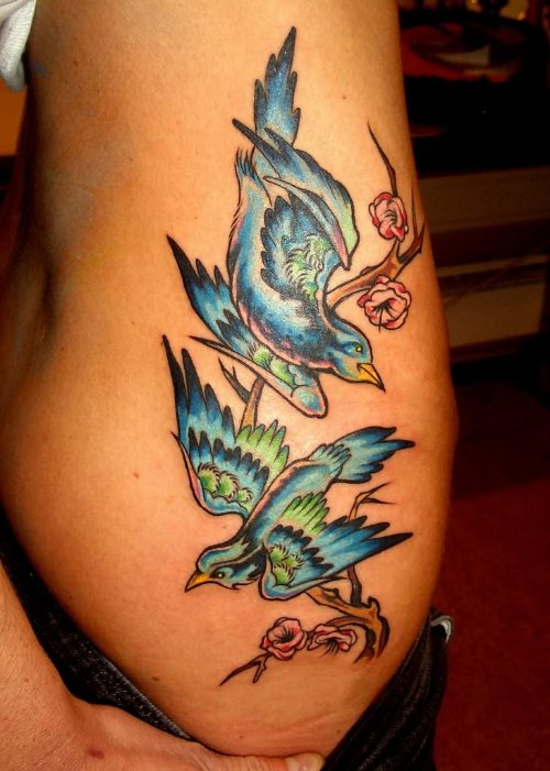 Rib Bird Tattoos for Girls
