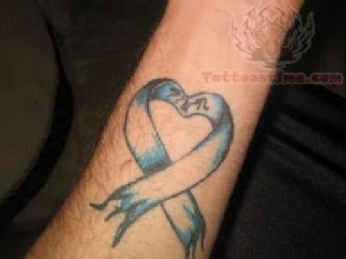 Heart Ribbon Tattoo