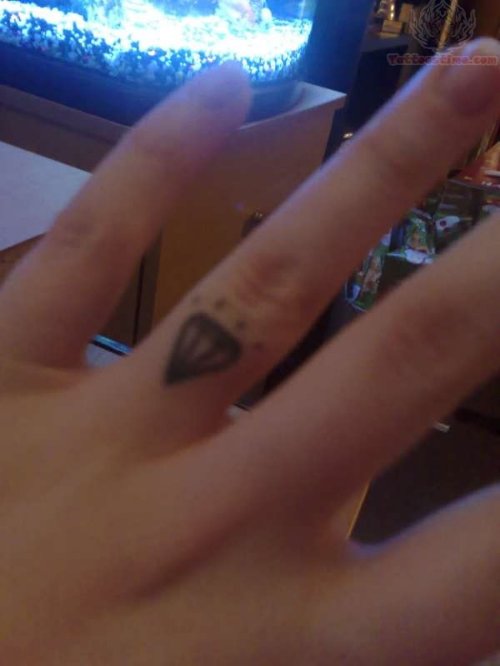 Wedding Diamond Ring Tattoo