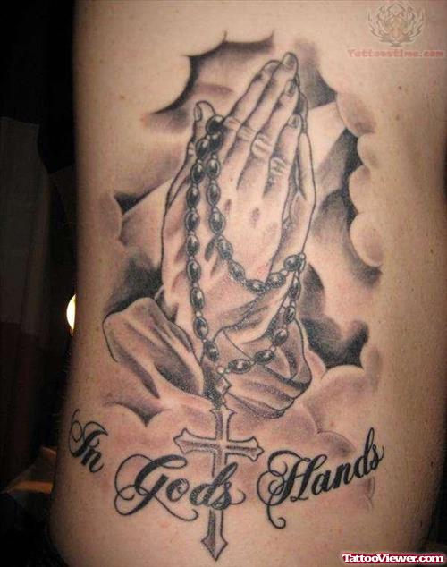 Rosary Gods Hands Tattoo