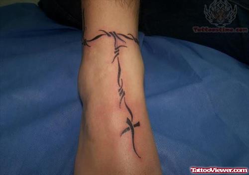 Tribal Rosary Tattoo