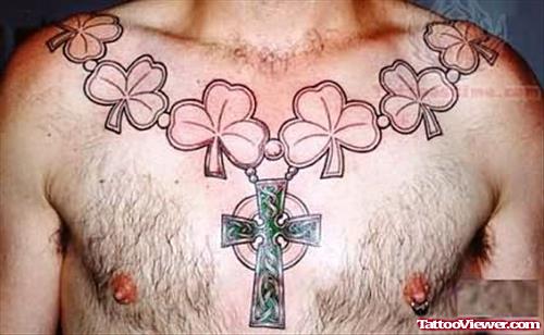 Neck Rosary Tattoo