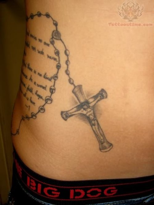 Faith Rosary Tattoos For Girls
