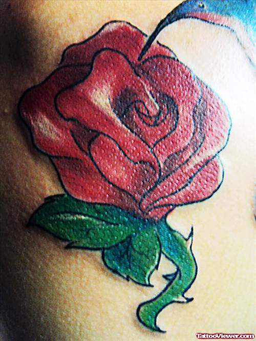 Women Rose Tattoo Design for Party
