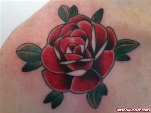Traditional Rose Tattoo