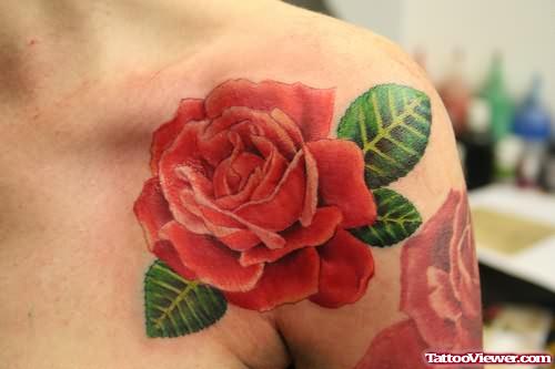 Rose Tattoo On Front