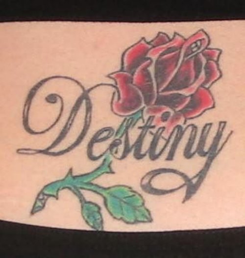 Desting Rose Tattoo