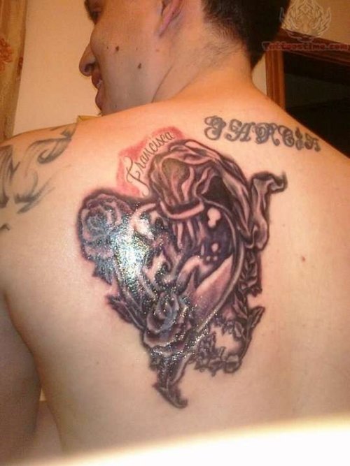 Backpiece Sacred Heart Tattoo