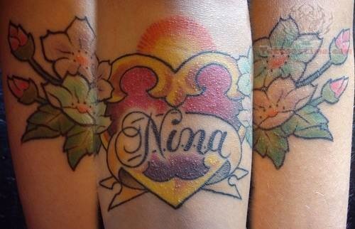 Nina Sacred Heart Tattoo
