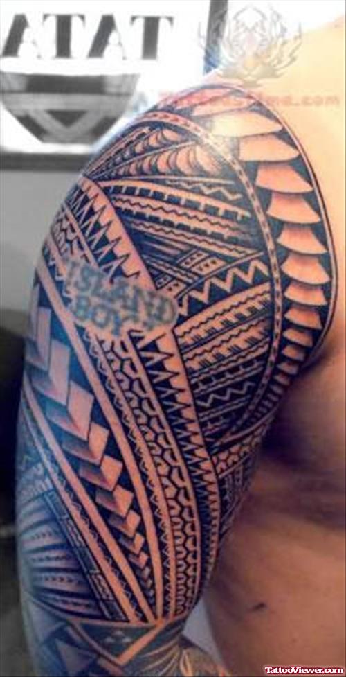 Samoan Bicep Tattoo