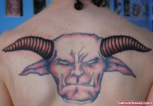 Backpiece Satan Tattoo