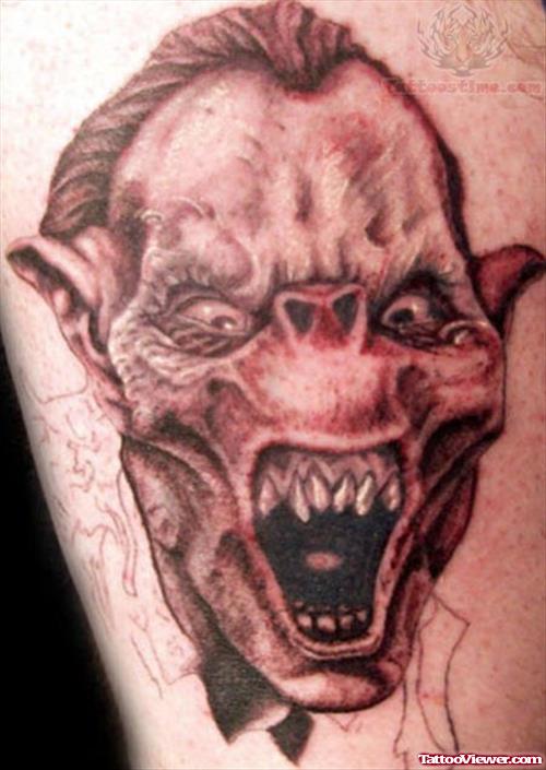 Monster Scary Tattoo