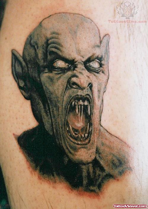 Vampire Scary Tattoo