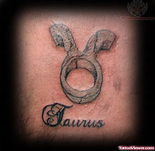 Taurus Symbol Zodiac Tattoo