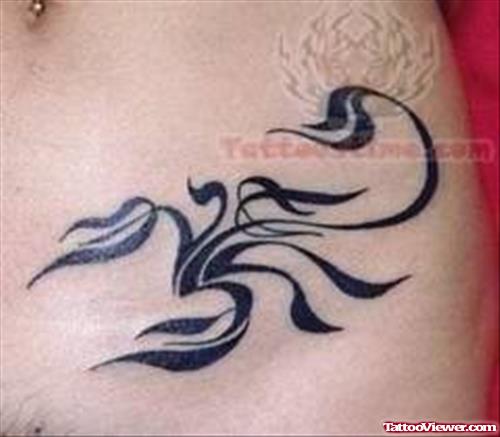 Stylish Scorpio Tattoo On Hip