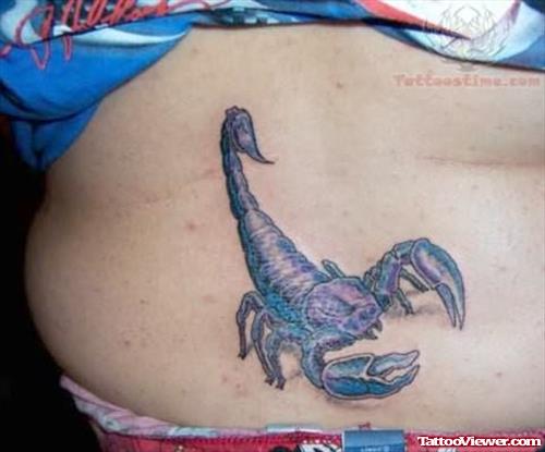 Scorpion Tattoo on Lower Back