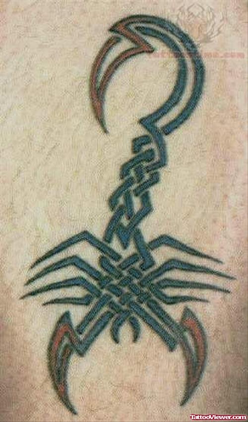 Tribal Scorpion Tattoo Image