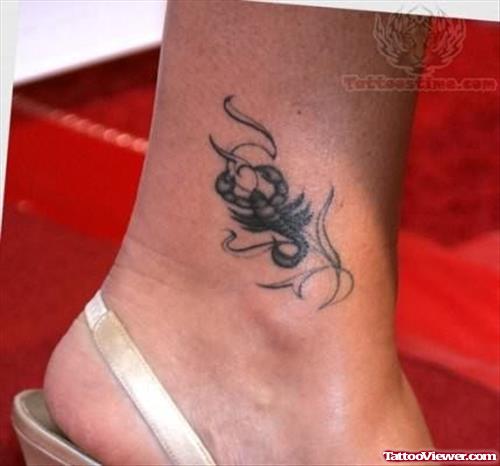 Scorpio Tattoo on Ankle