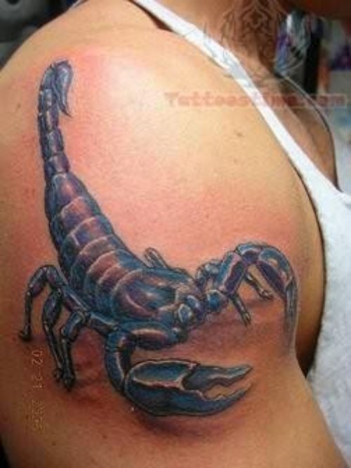 Amazing Scorpion Tattoo