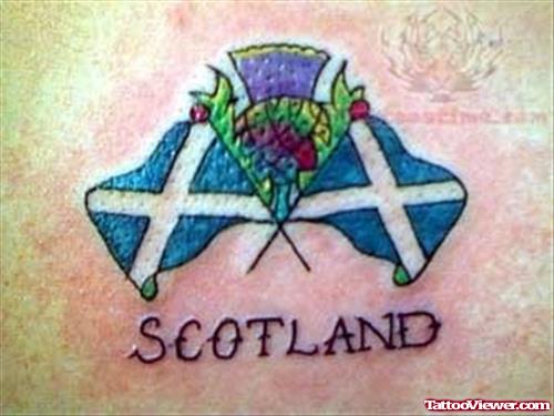 Scotland Flags Tattoos