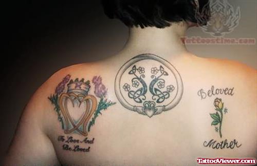 Scottish Tattoo On Upper Back