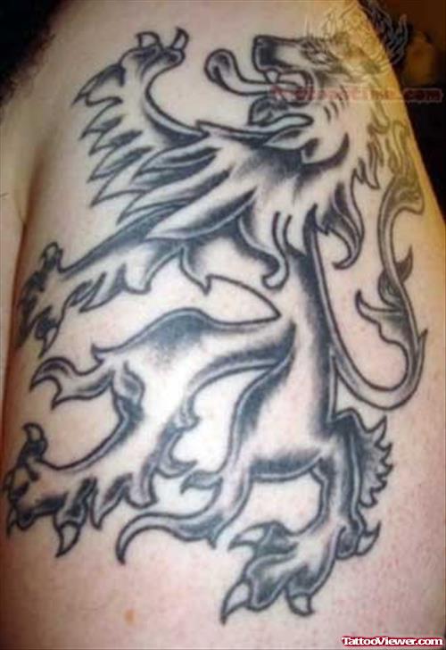 Scottish Freedom Lion Tattoo