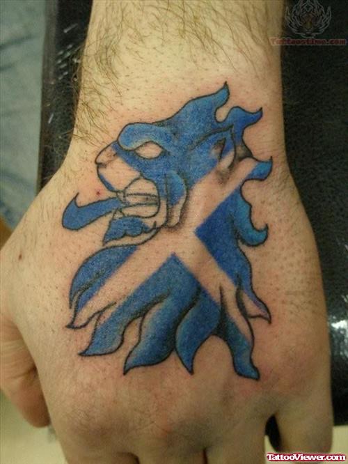 Scottish Rampant Lion Tattoo