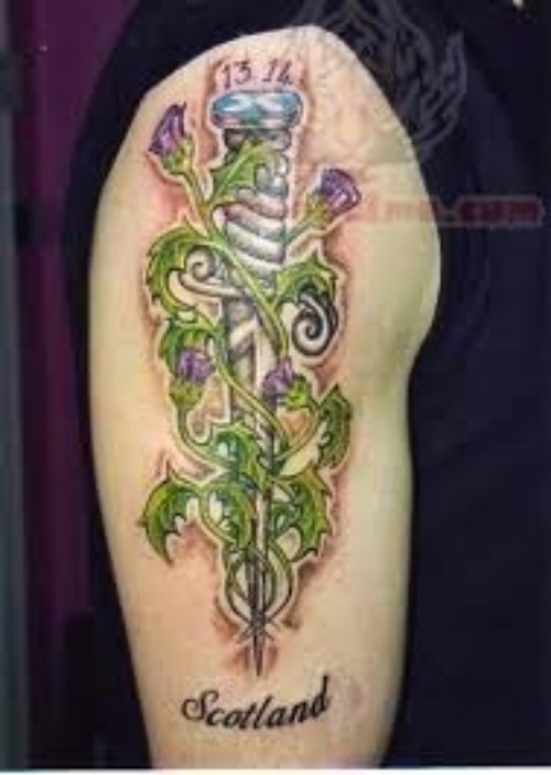 Scotland Dagger Tattoo