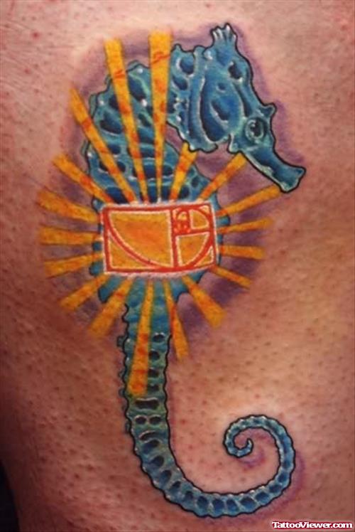 Charming Seahorse Tattoo