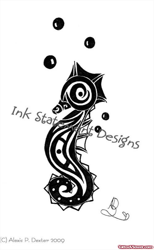 My Pretty Seahorse Tattoo