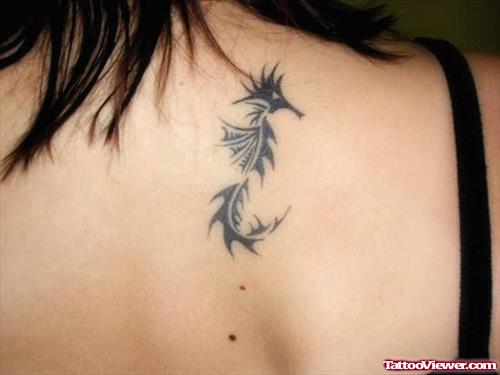 Designing Seahorse Tattoo On Back