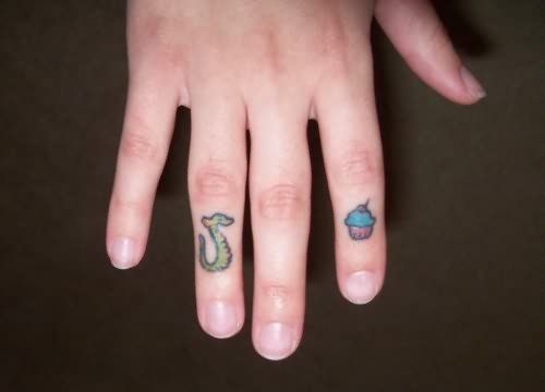 Tumblr Seahorse Tattoo On Fingers
