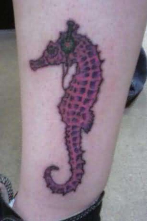 Music Lovin Seahorse Tattoo