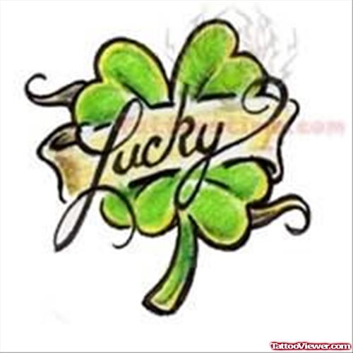 Lucky Shamrock Tattoo Design