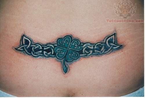 Celtic Clover Leaf Tattoo