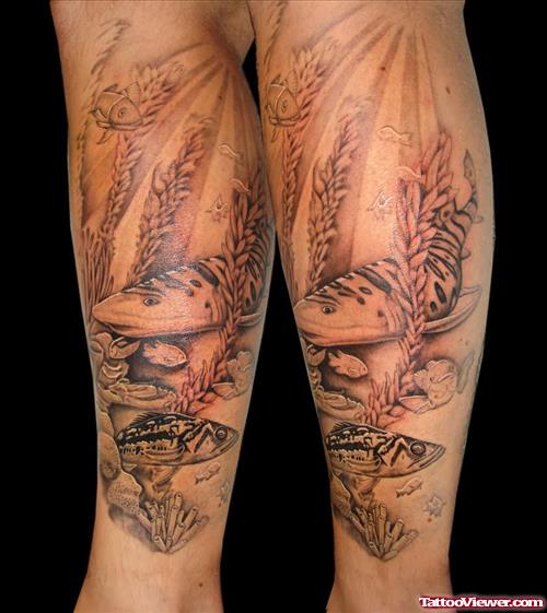 Shark Tattoos On Legs