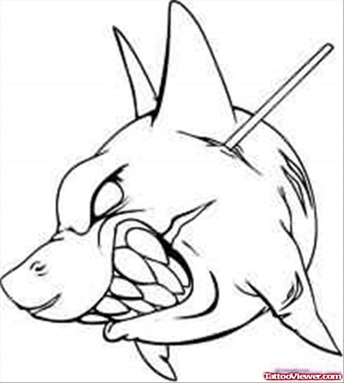 Big Teeth Shark Tattoo
