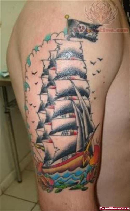 Ship Tattoos For Sleeve