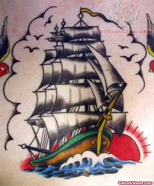 Sailing Ship Tattoo