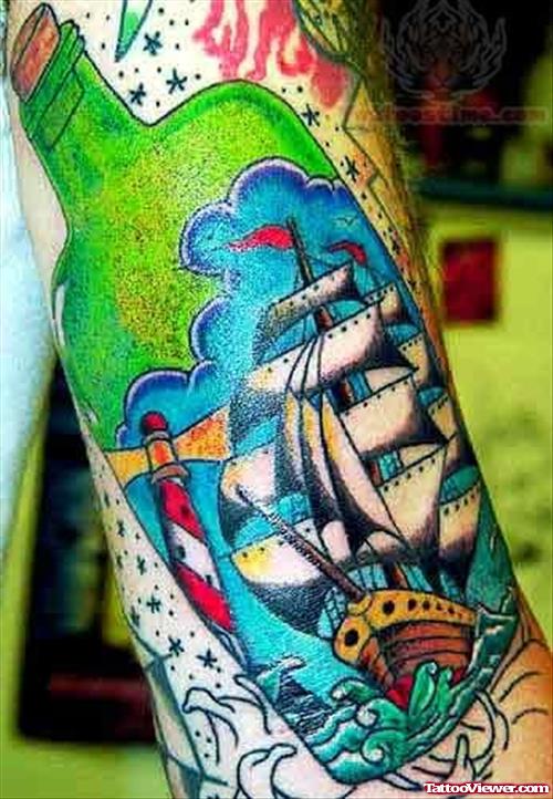 Bootle Ship Tattoo