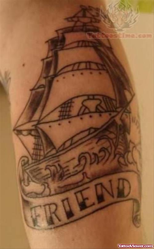 Friend Ship Tattoo
