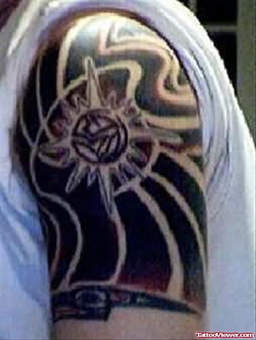 Symbol Tattoo Design On Shoulder