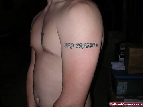 Words Tattoos On Shoulder