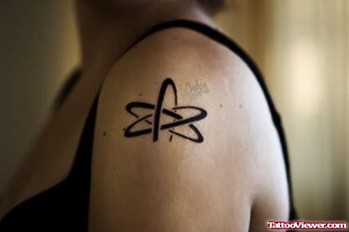 Atheist Tattoo On Shoulders