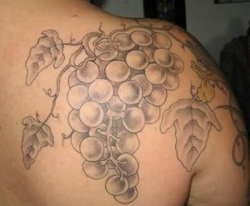 Vine Tattoo On Back Shoulder