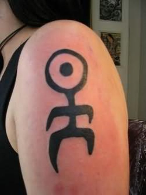 Symbol Tattoo On Shoulder For Men