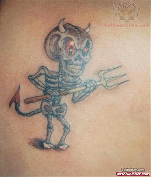 Devil Skeleton Tattoo